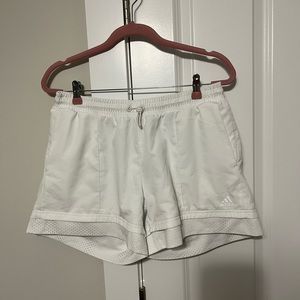 Adidas White Yoga Athletic Shorts Sz M